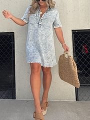 Urban Chic Denim Delight Shirt Dress