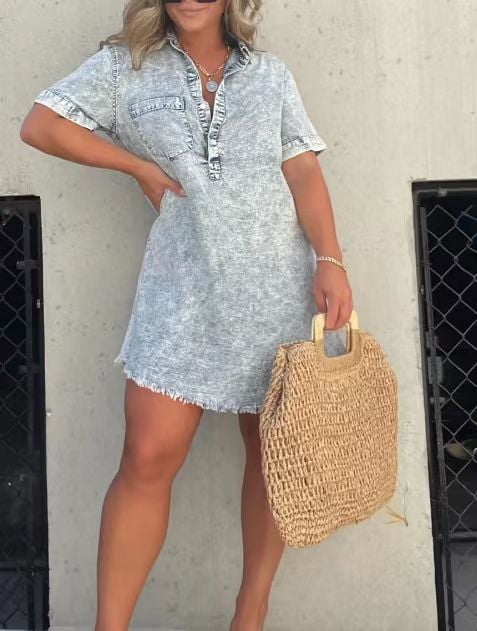 Urban Chic Denim Delight Shirt Dress